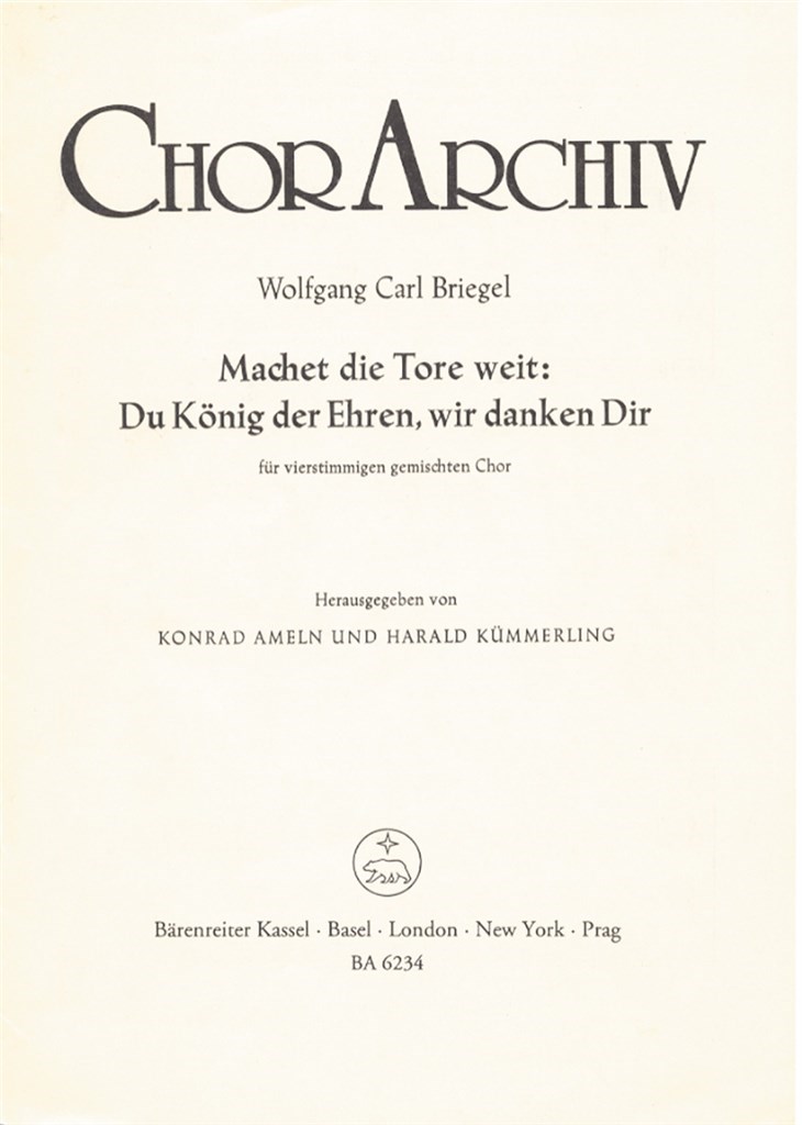 Machet die Tore weit